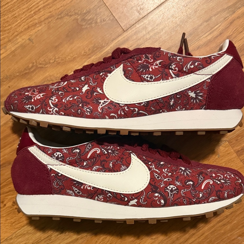 Nike Red and White Athletic Shoes